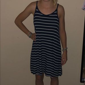 White and blue stripped Mossimo dress